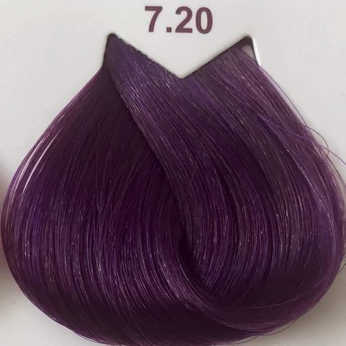 Exicolor 7.20 Orchid Purple - Permanent Hair Color Cream Tube 100ml