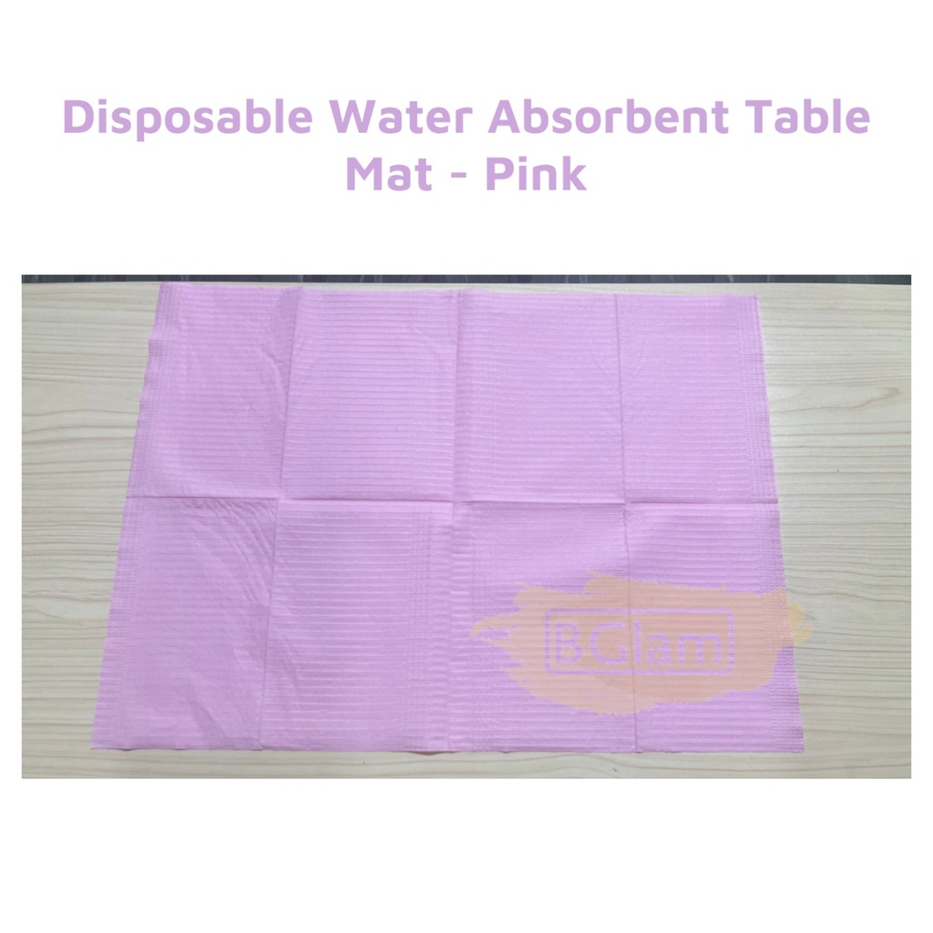 Disposable Water Absorbent Table Mat | Pink | 45*33cm