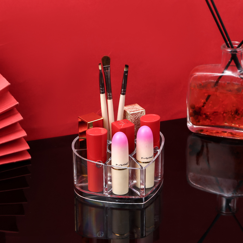Heart-Shape Cosmetic Organizer (organizer only)