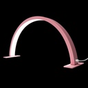 U-Shaped Beauty Table Lamp 550mm | Pink