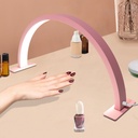 U-Shaped Beauty Table Lamp 750mm | Pink