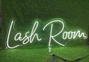 Salon LED Sign | White | Lash Room 120*43.9cm