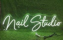 Salon LED Sign | White | Nail Studio 120*36.72cm
