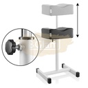Height Adjustable Pedicure Foot Stool | Black