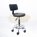 Armless Task Chair on wheels F-15 - Black