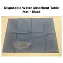 Disposable Water Absorbent Table Mat | Black | 45*33cm