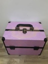 Textured Makeup Cosmetic Organizer Box M-43 - Pink